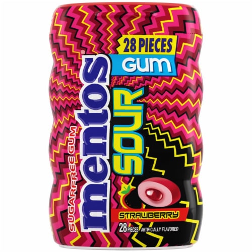 Mentos sour strawberry — 28 piezas