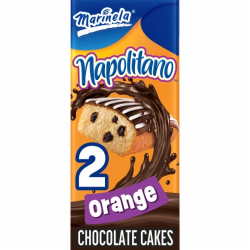 Marinela Napolitano Naranja — 2 pastelitos