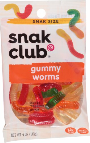 Snak Club Gummy Worms — 4 oz