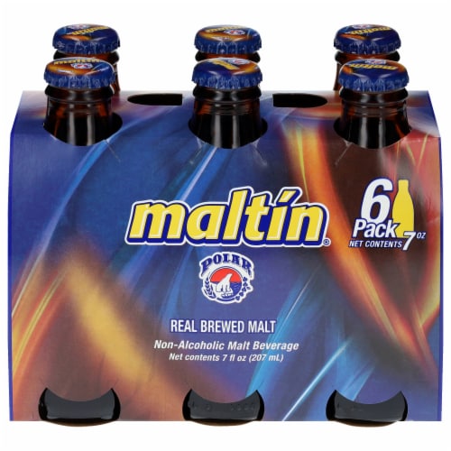 Maltín Polar — 6 botellas de 7 fl oz