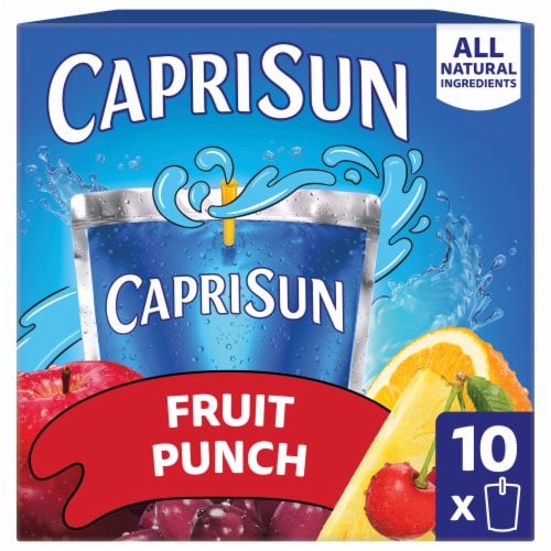 Capri Sun Fruit Punch — 10 bolsas de 6 fl oz