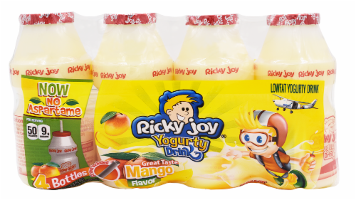 Ricky Joy Yogurty Mango — 4 botellas de 3.37 fl oz