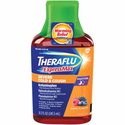 Theraflu ExpressMax Nighttime Severe Cold & Cough — 8.3 fl oz