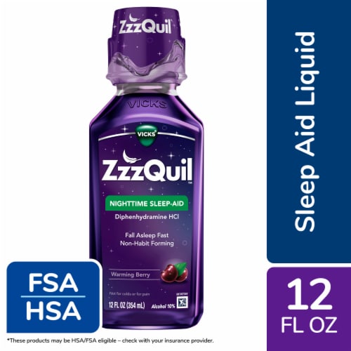 ZzzQuil Nighttime Warming Berry — 12 fl oz