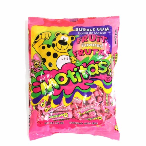 Motitas Bubble Gum Frutas — 70 piezas
