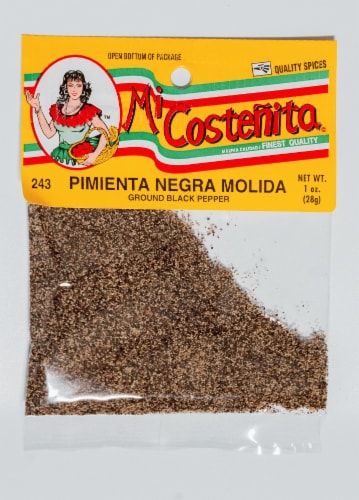 mi costeÃ±ita pimienta negra molida — 1oz