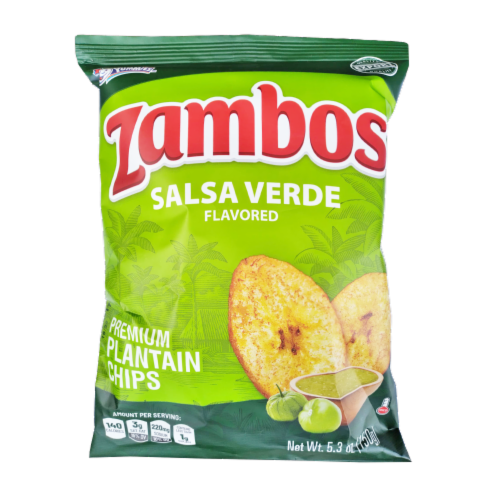 Zambos Plantain Chips Salsa Verde — 5.46 oz