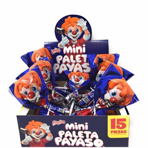Ricolino Mini Paleta Payaso — 15 piezas · 13.23 oz