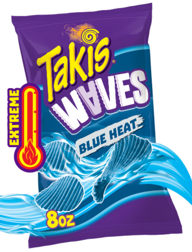 Takis Waves Blue Heat — 8 oz