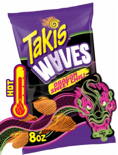 Takis Waves Dragon Sweet Chili — 8 oz