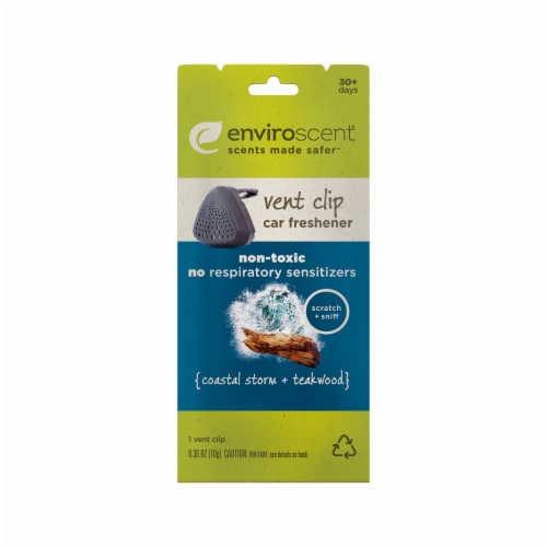 Enviroscent Vent Clip Coastal Storm & Teakwood — 1 clip