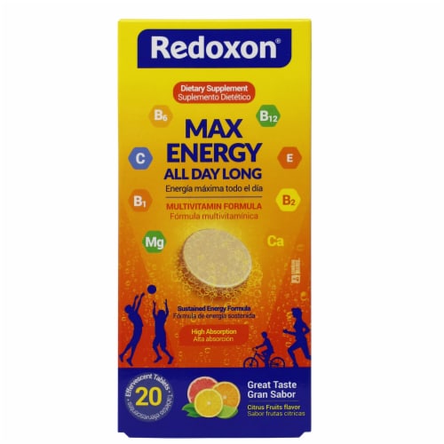 Redoxon Max Energy — 20 tabletas efervescentes