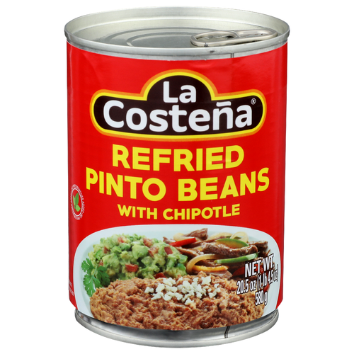 La Costeña Refried Beans with Chipotle - 20.5 oz