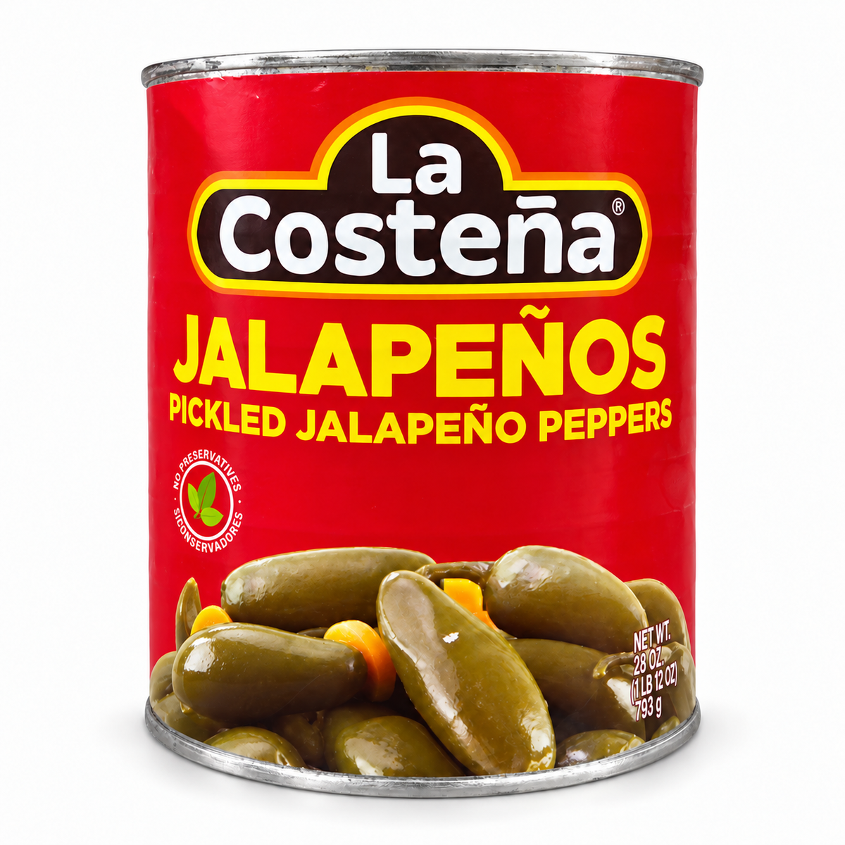 La Costeña Jalapeños – 91.7 oz (2.6 kg)