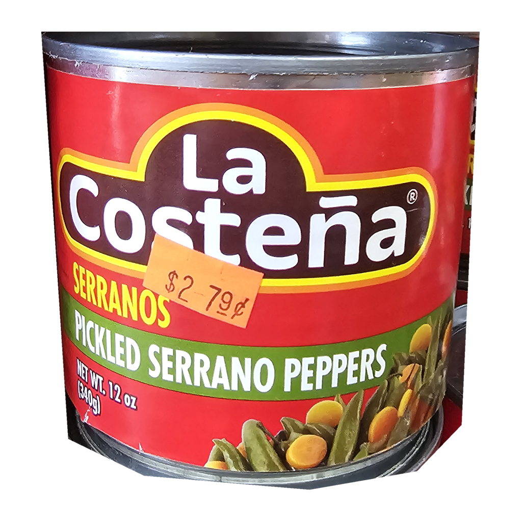La Costeña Chiles Serranos en Escabeche — 340 g