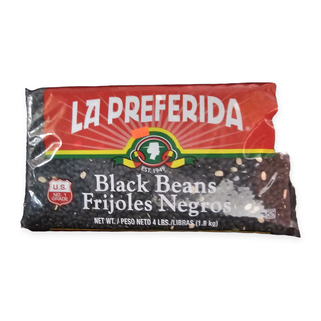 La Preferida Frijoles Negros Secos – 4 lb (1.8 kg)