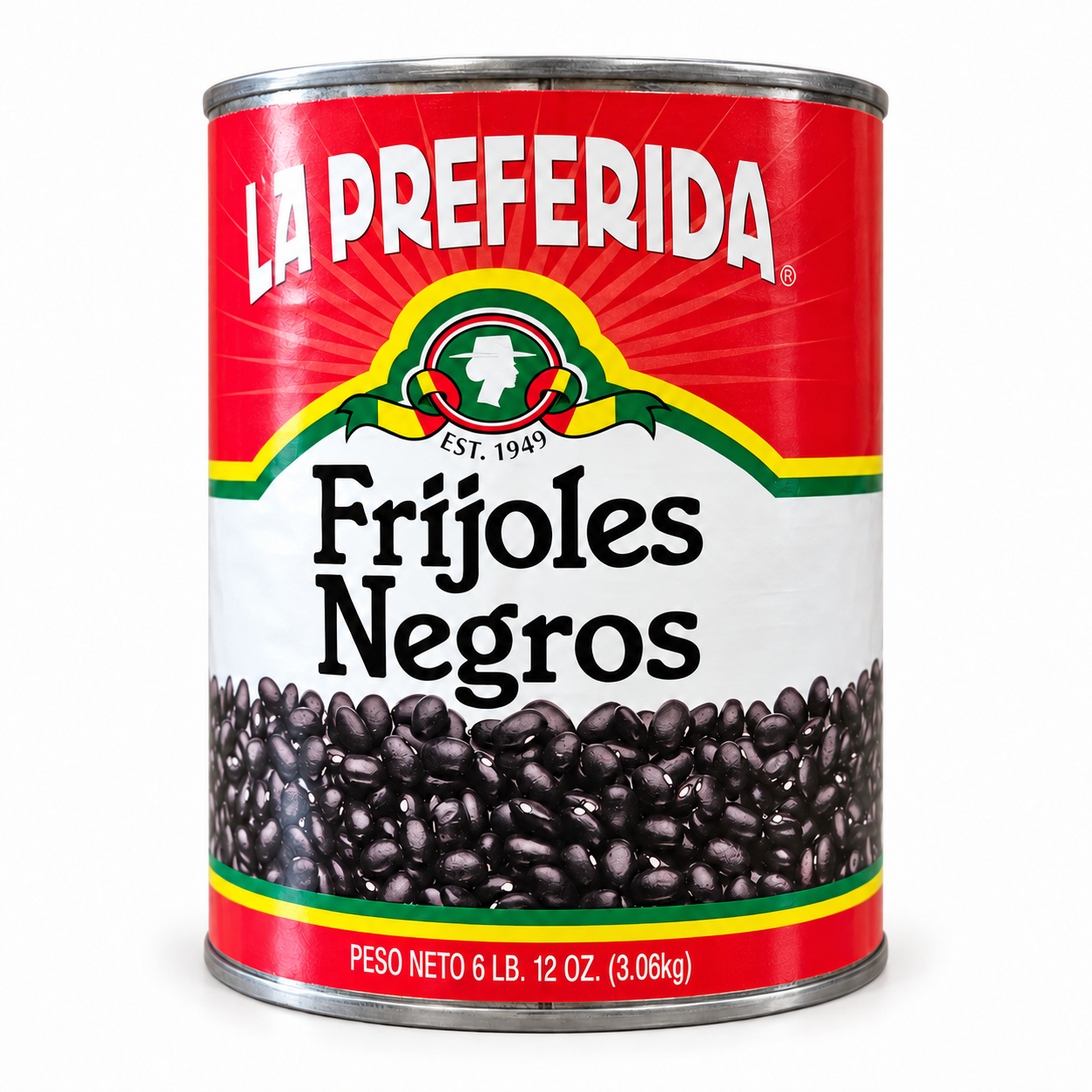 La Preferida Black Beans – 6 lb 12 oz (3.06 kg)