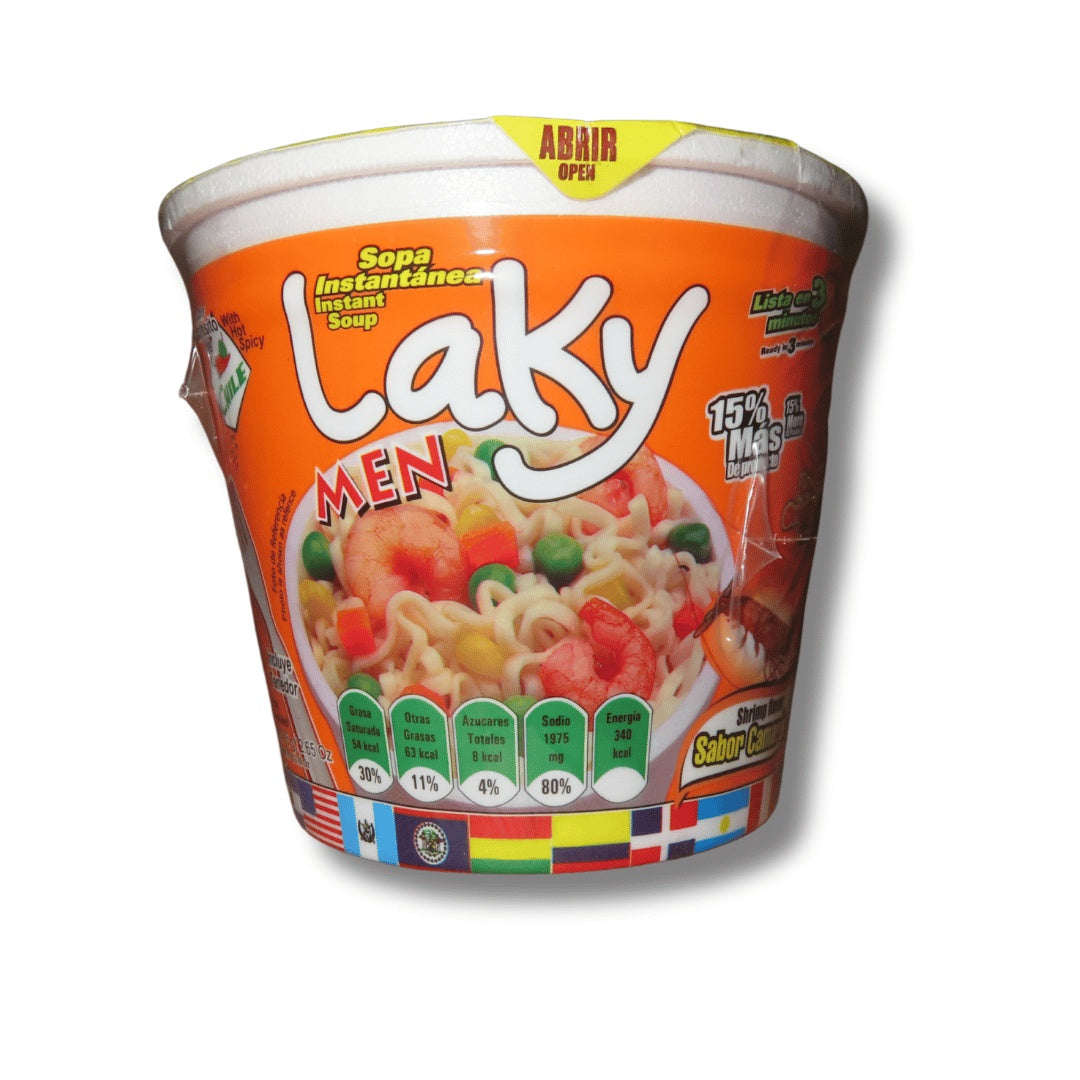 Laky Men sopa instantánea de camarón — 75 g