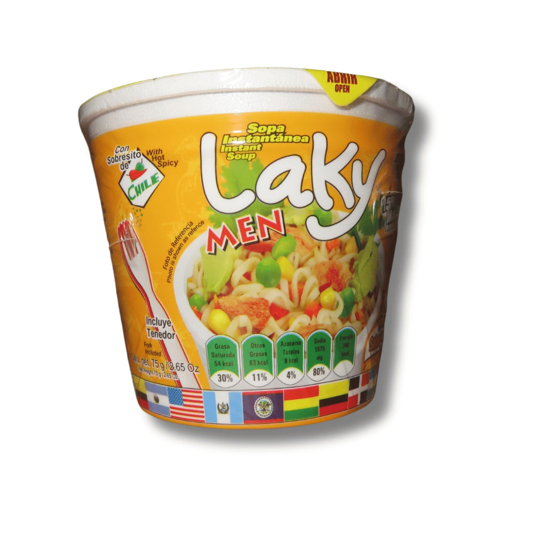Laky Men sopa instantánea de gallina — 75 g