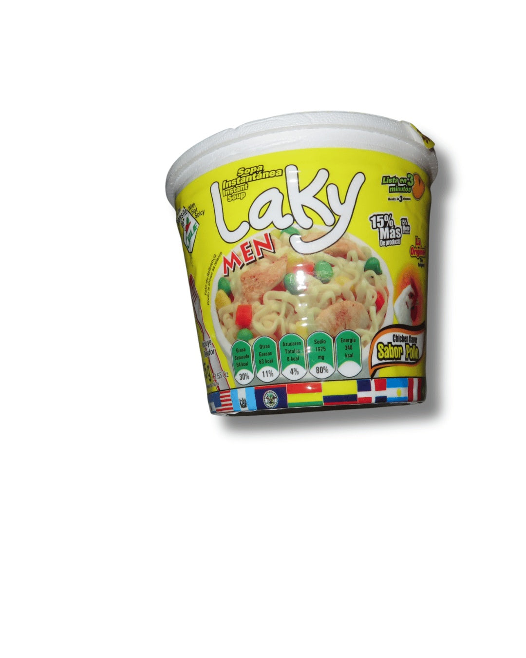 Laky Men sopa instantánea de pollo — 75 g