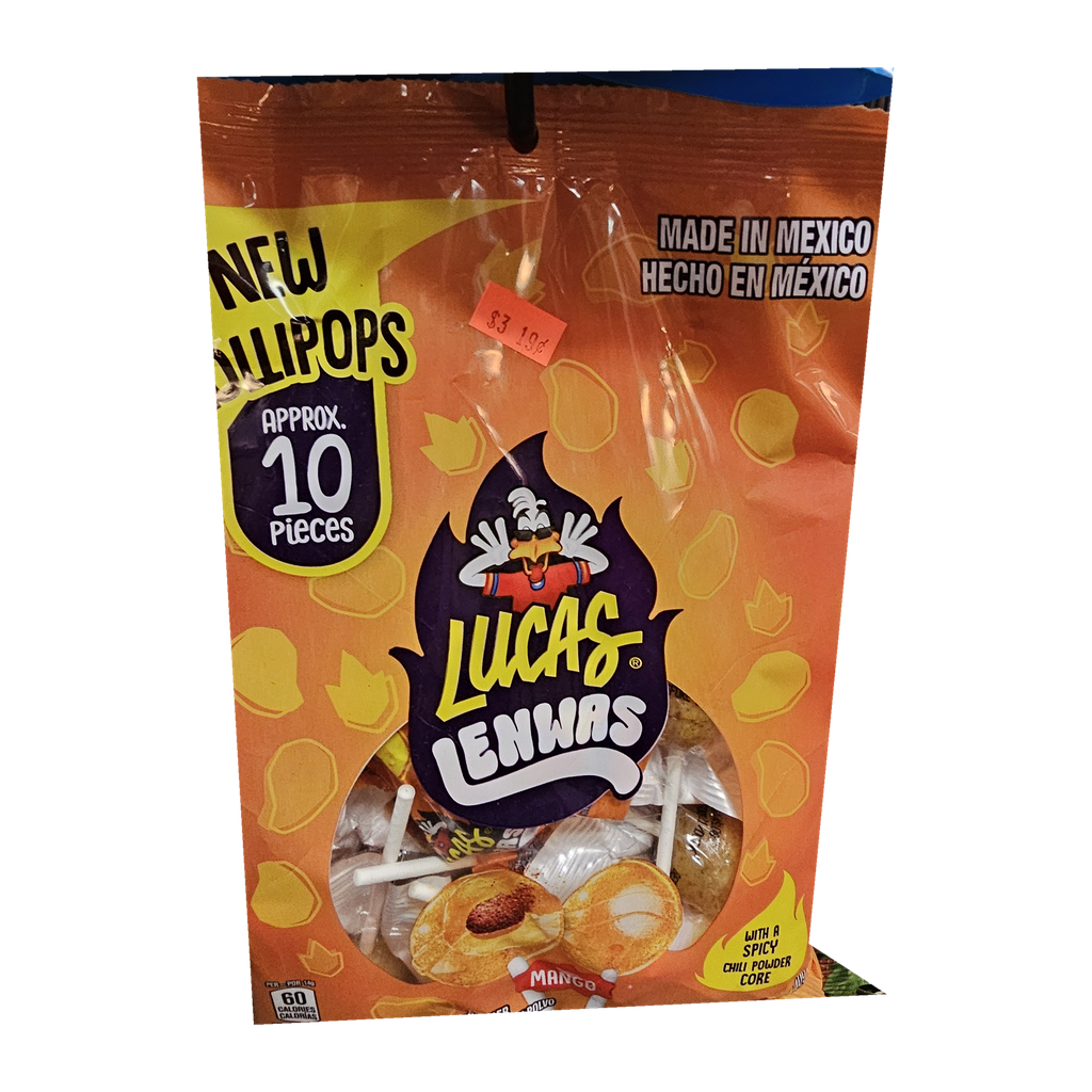 Lucas Lenwis Paletas de Mango con Chile — Aproximadamente 10 piezas