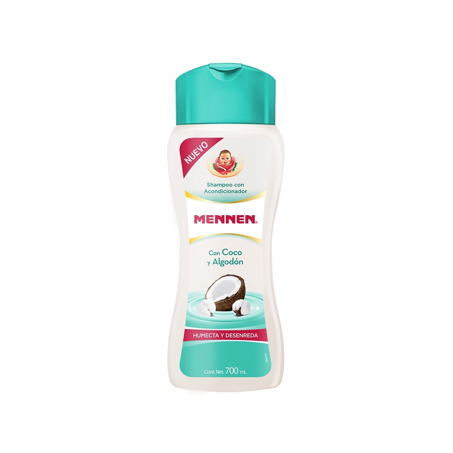 Mennen Shampoo con acondicionador Coco y Algodon 700 ml UPC 7509546664972