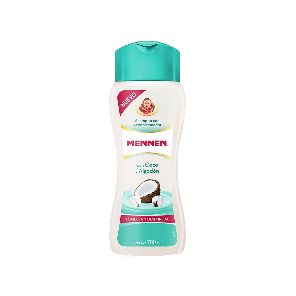 Mennen Shampoo con acondicionador Coco y Algodon 700 ml UPC 7509546664972