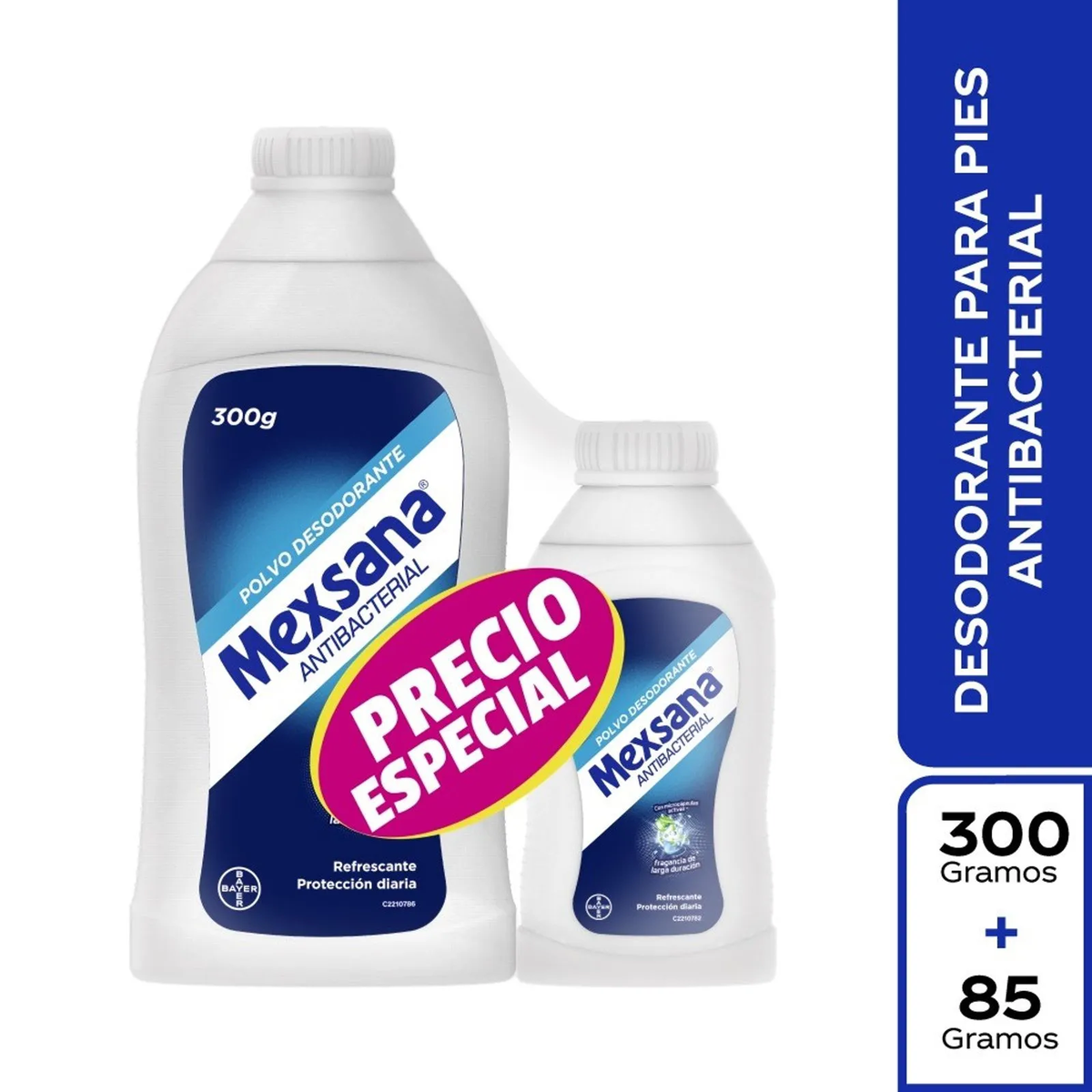 Mexsana talco desodorante pies combo 300 g y 85 g