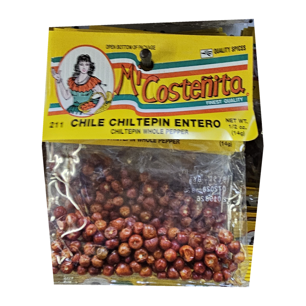 Mi Costeñita Chile Chiltepín Entero — 14 g