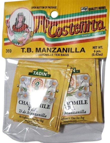 Mi Costeñita Té de Manzanilla en Bolsitas — 6 bolsitas