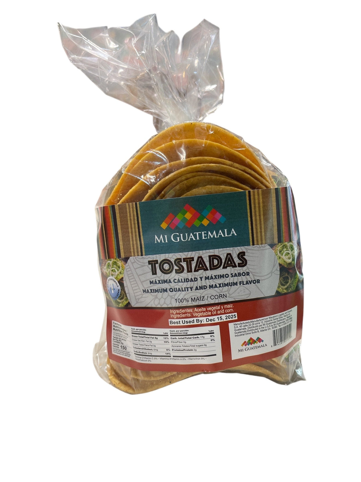 Mi Guatemala tostadas de maíz — 25 piezas