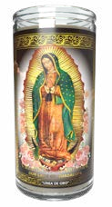 Misticas 14 Dias Oro Virgen de Guadalupe blanco perfumado