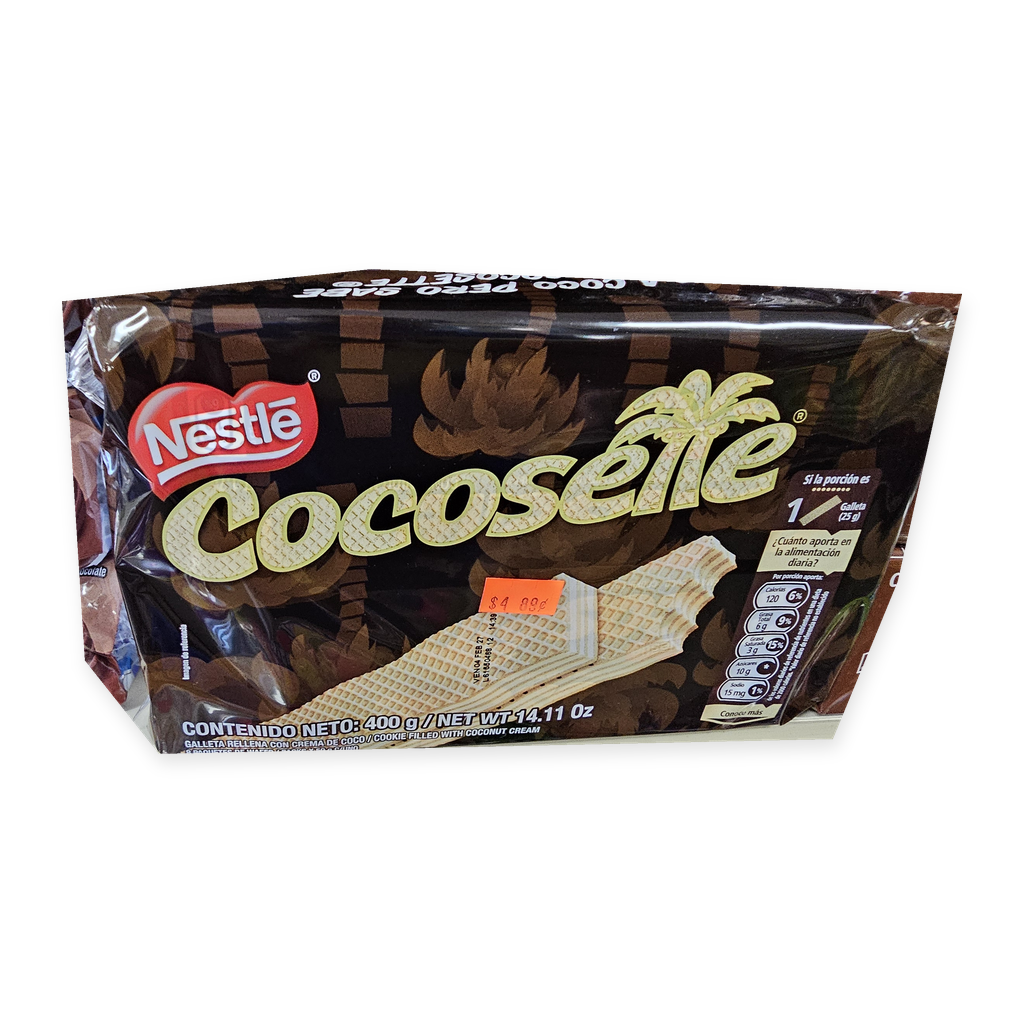 Nestlé Cocosette Galletas Wafer Rellenas de Coco — 400 g
