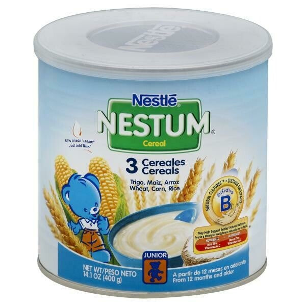 Nestlé Nestum Junior 3 cereales — 14.1 oz / 400 g