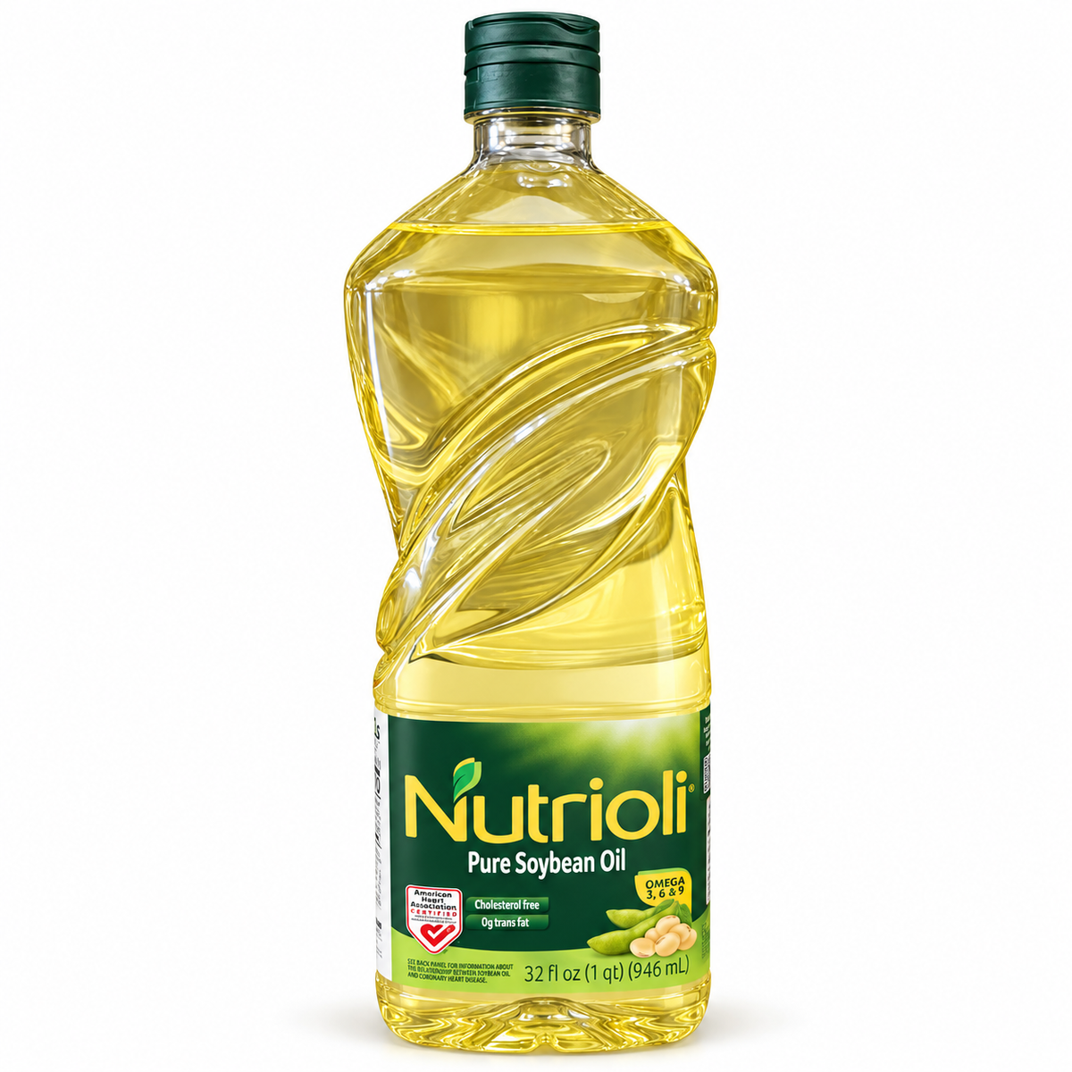 Nutrioli Pure Soybean Oil – 32 fl oz (946 ml)
