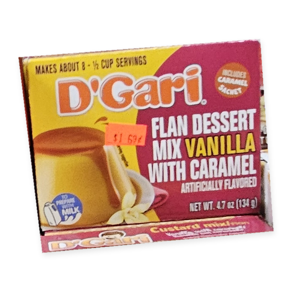 D’Gari Flan Vainilla con Caramelo – 4.7 oz (134 g)