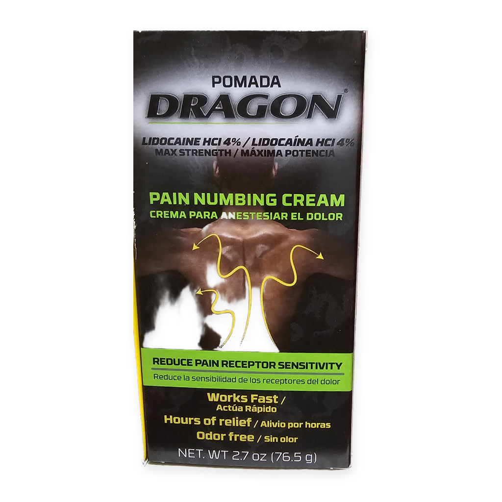 Pomada Dragón Crema con Lidocaína — 76.5 g