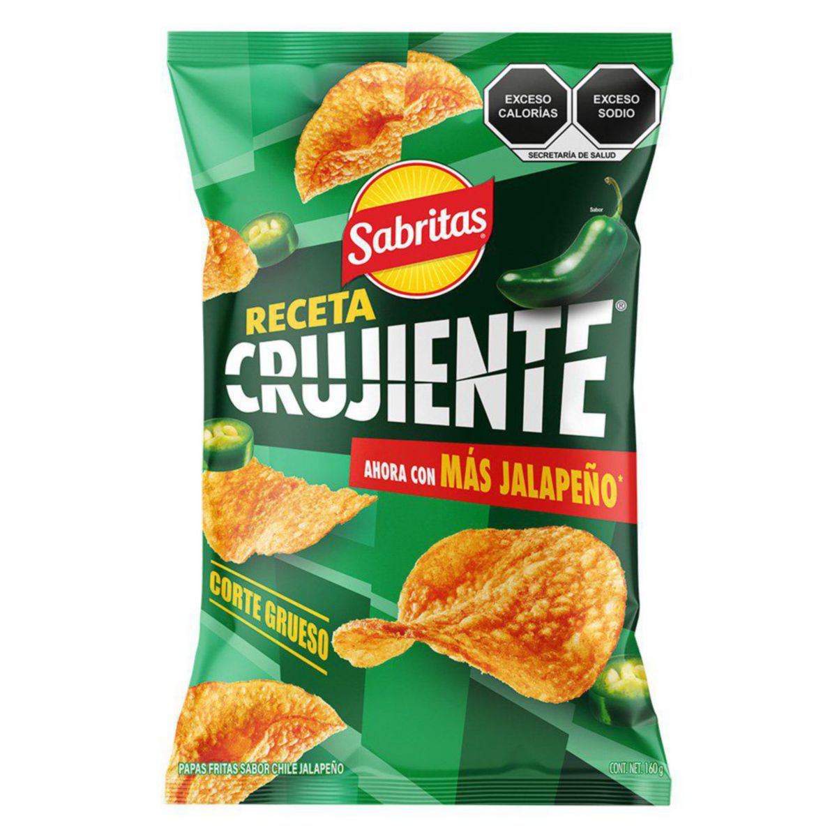 Sabritas Receta Crujiente Jalapeño — 160 g