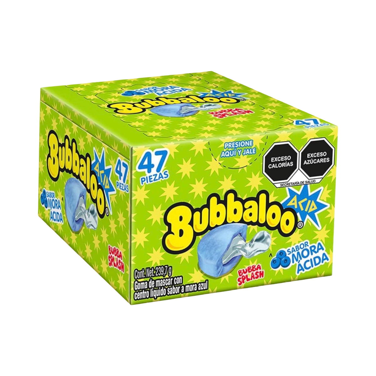 Bubbaloo Mora Ácida — 47 piezas