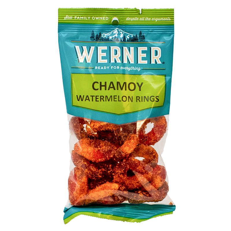 Werner gomitas aros de sandía con chamoy — 6 oz