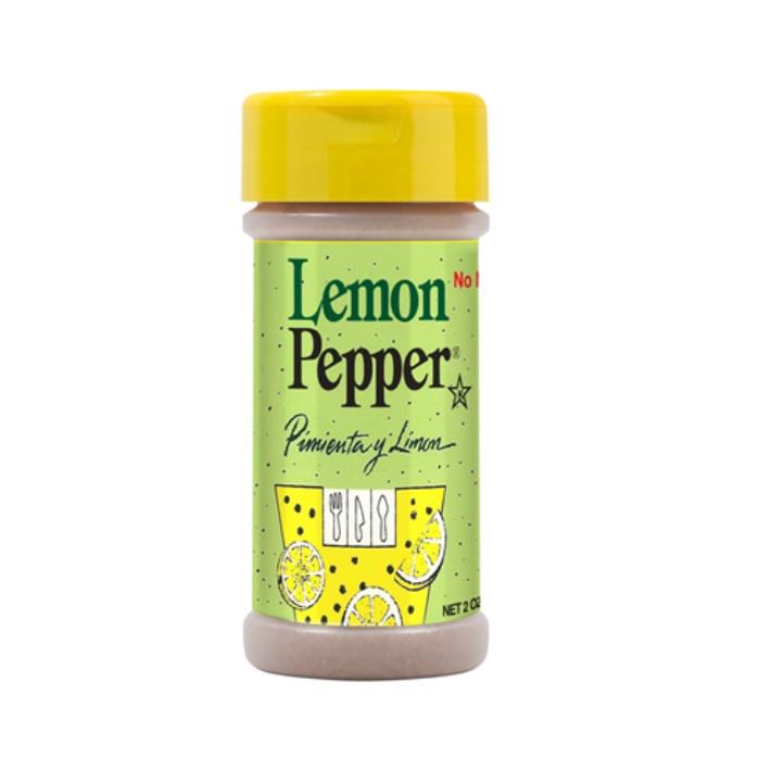 Chef Merito Lemon Pepper Seasoning (Pimienta Con Limon) 2oz — Empaque mostrado en la fotografía