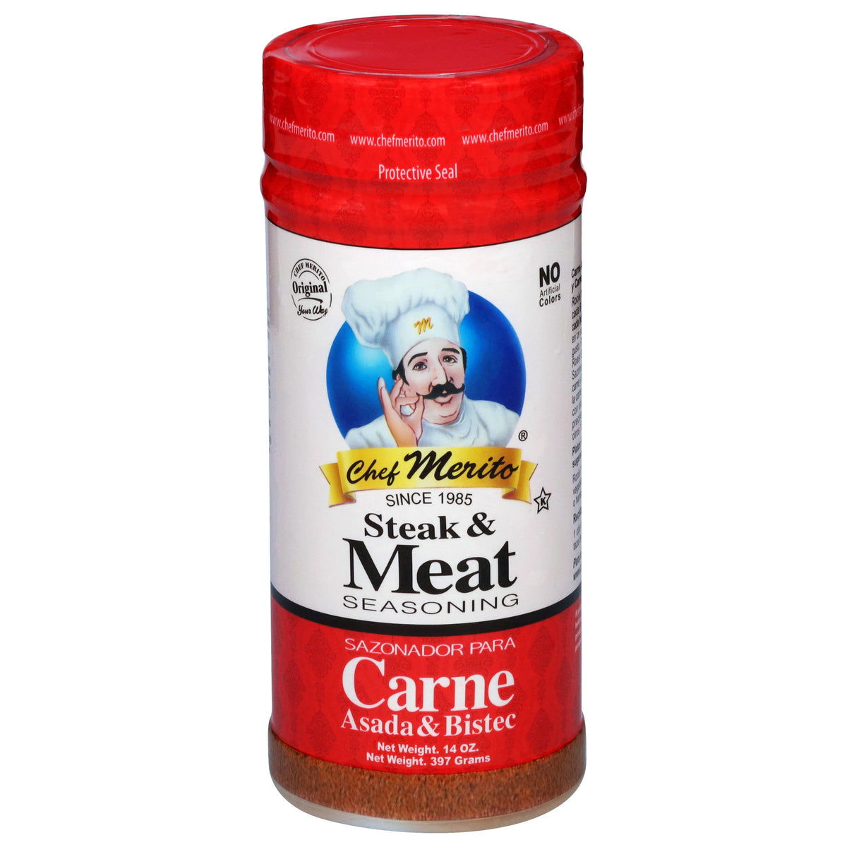 Chef Merito Sazonador para carne 14 oz
