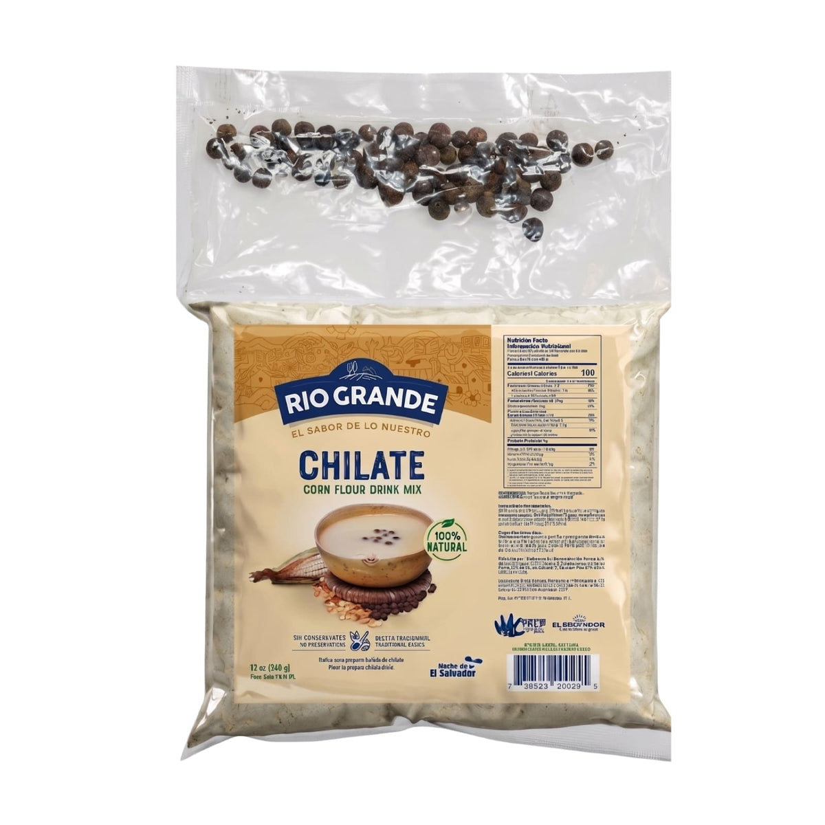 Río Grande chilate en polvo — 1 bolsa