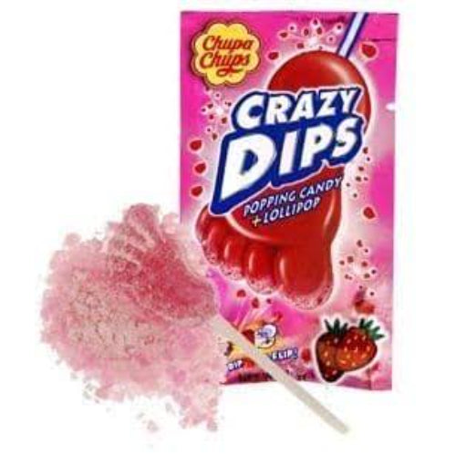 Chupa Chups Crazy Dips Strawberry 14g