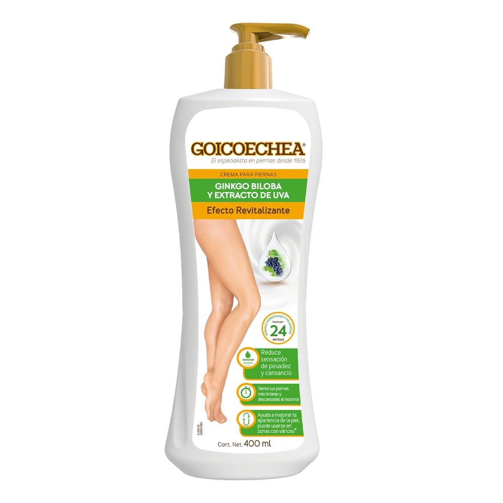 Goicoechea Crema Ginkgo Biloba y Extracto de Uva — 400 ml