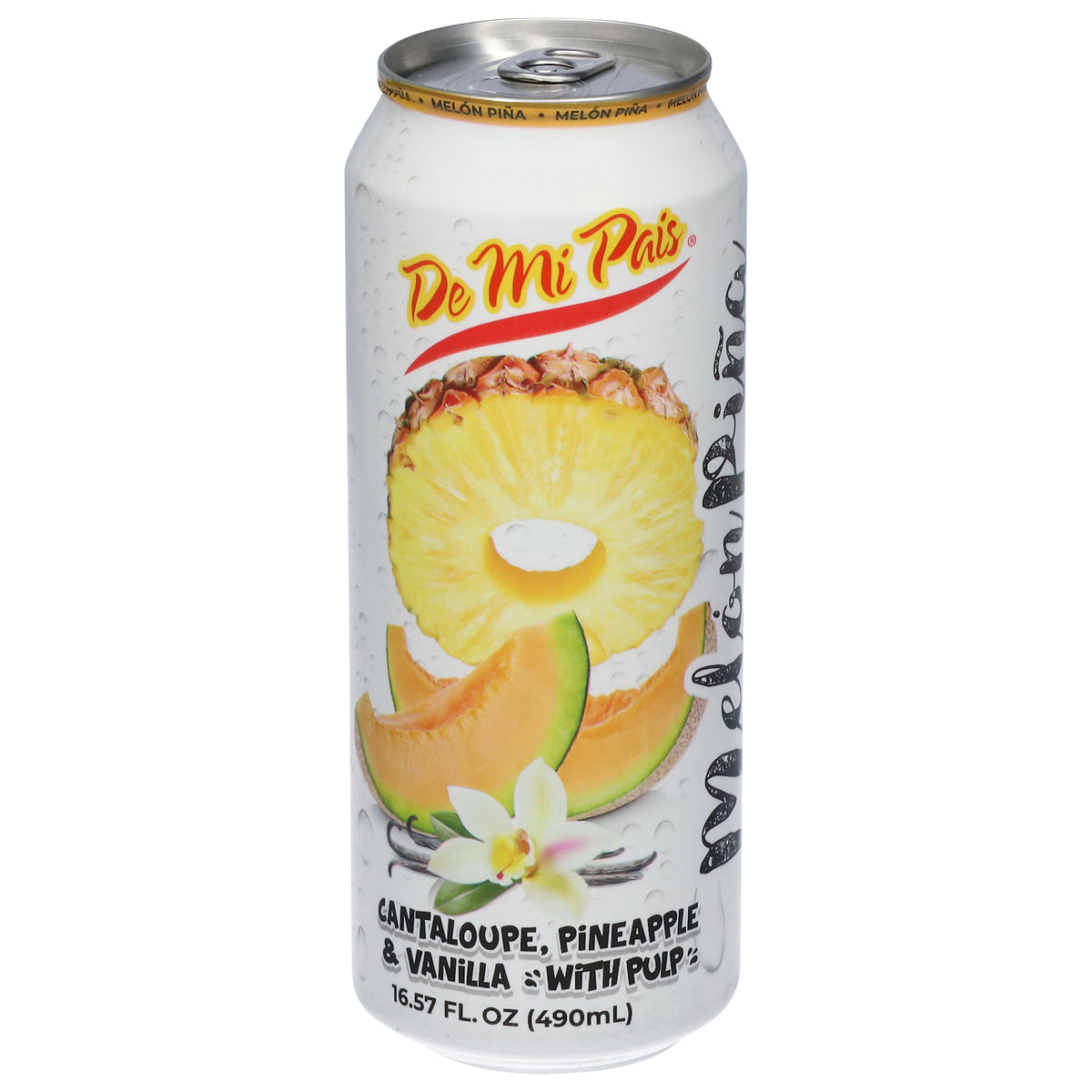 De Mi Pais Cantaloupe, Piña & Vainilla Jugo with Pulp 16.57 fl oz