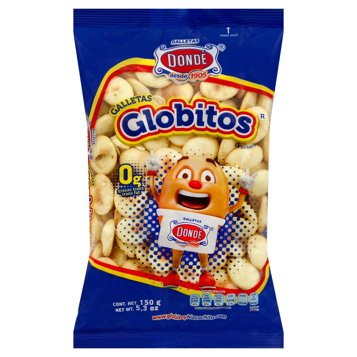 Donde Galletas saladas 5.3 oz - Globitos