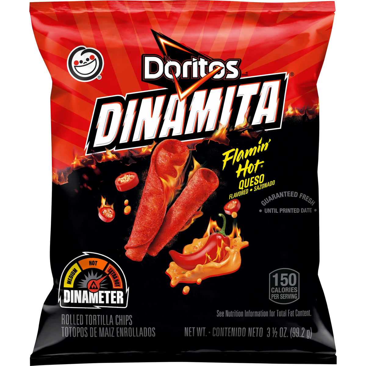 Doritos Dinamita Flamin’ Hot Queso — 99.2 g
