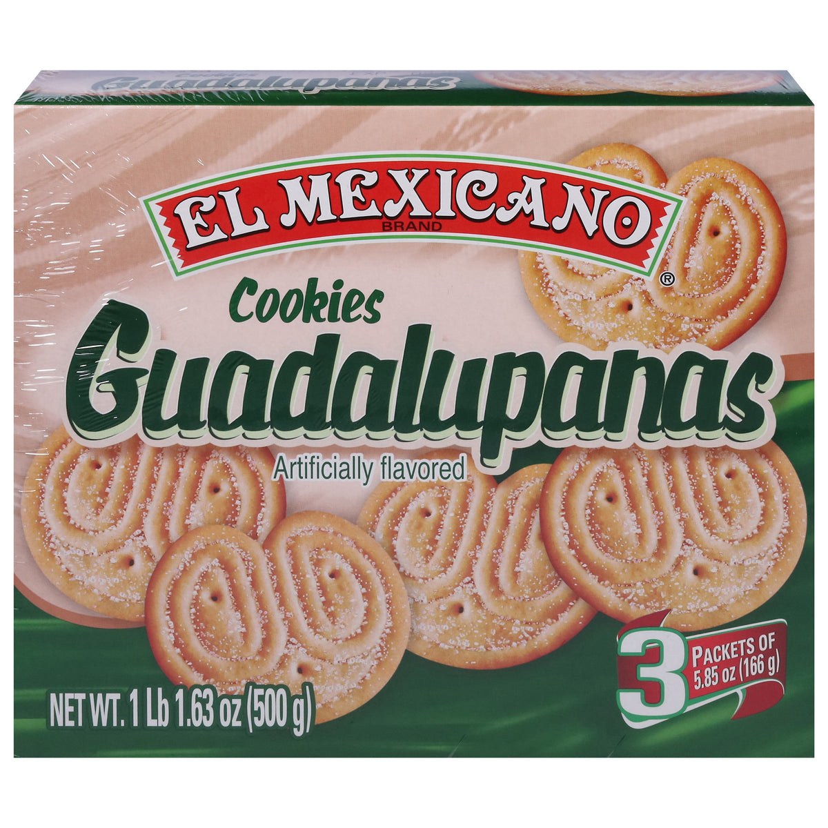 El Mexicano Guadalupanas Galletas 3 - 5.85 oz Packets