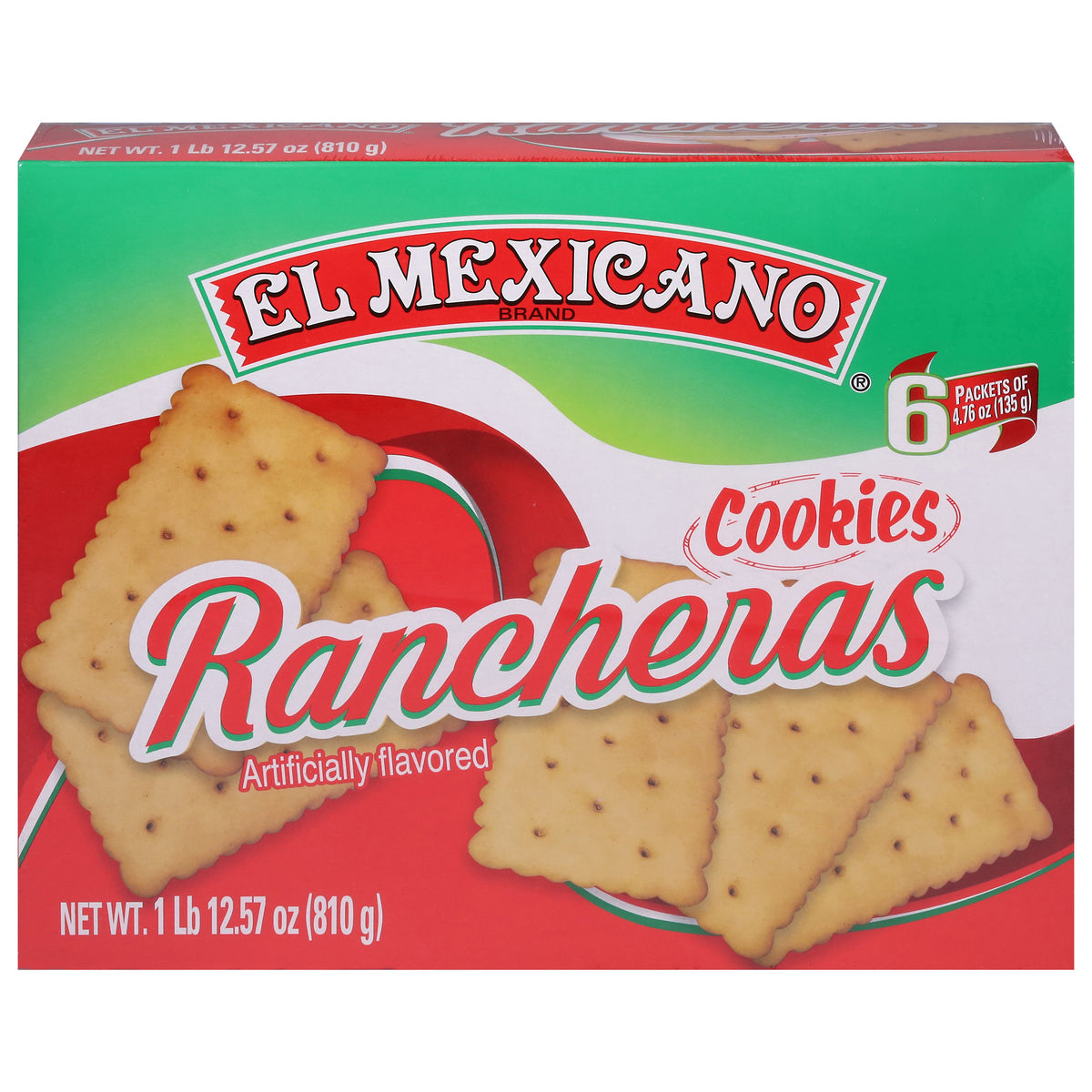 El Mexicano Rancheras Galletas 6 - 4.76 oz Packets